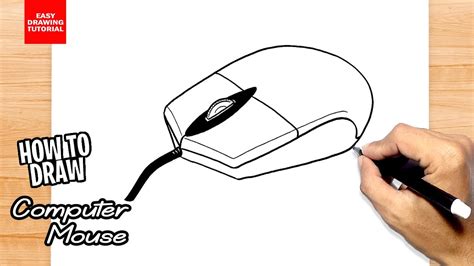 How To Draw Computer Mouse Youtube