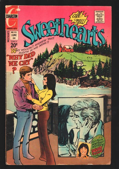 sweethearts 125 1972 charlton david cassidy pin up page spicy poses love tri comic books