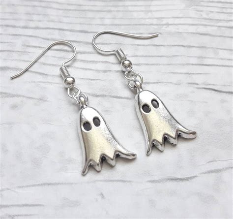 Spooky Ghost Earrings Halloween Jewellery Gothic Earrings Etsy