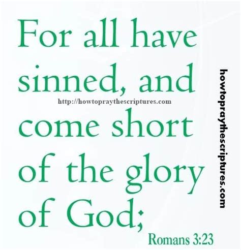 For All Have Sinned Romans 3 23