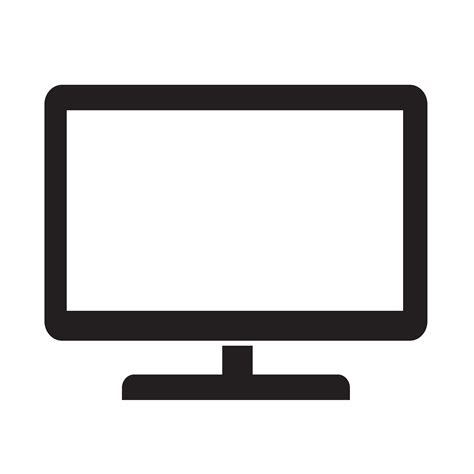 Computer Monitor Icon Vector
