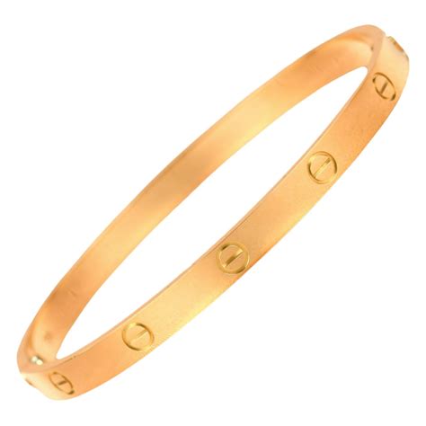 Cartier Love Size Yellow Gold Bangle At Stdibs Cartier Love