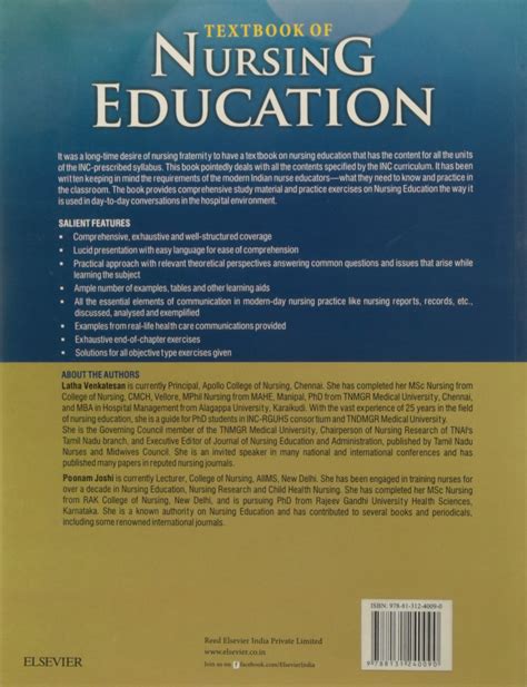 Textbook Of Nursing Education By Latha Venkatesan Drcart Textbook Of