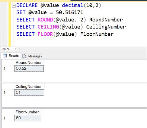 What is difference between the ceiling and round functions in in sql server? T Sql Floor Ceiling | www.Gradschoolfairs.com