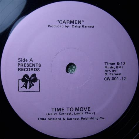 Disco Vinyl Time To Move Carmen