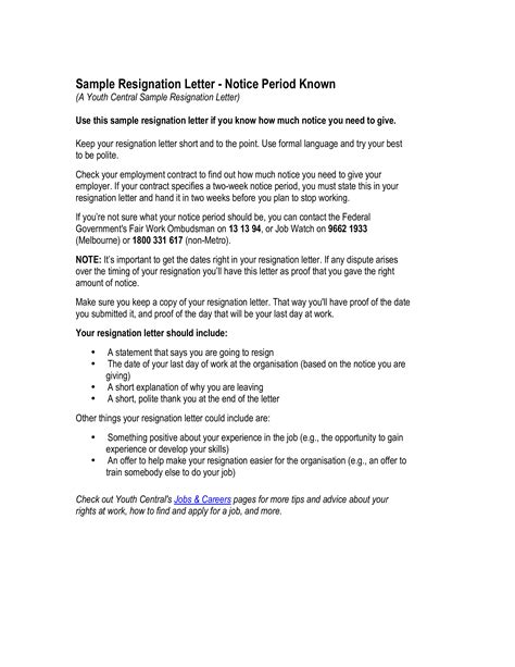 Official Resignation Letter With 2 Weeks Notice Templates At