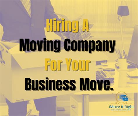 5 Benefits Hiring A Moving Company For Your Business Move Imove It Right
