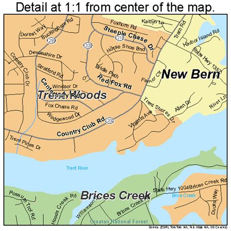 New Bern North Carolina Street Map 3746340