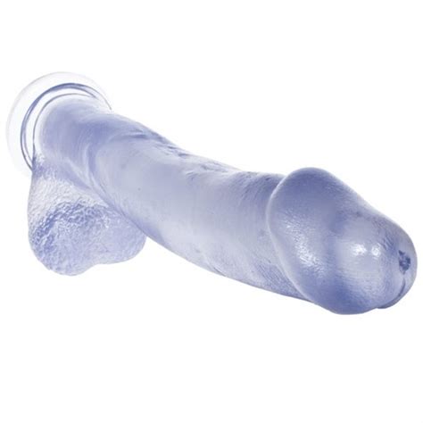 basix 12 dong w suction cup clear sex toys at adult empire