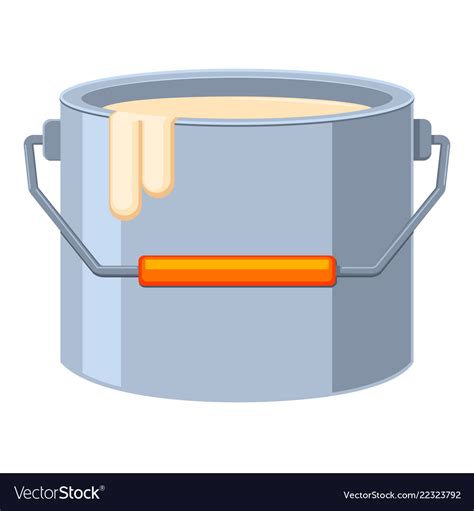 Colorful Cartoon Paint Bucket Royalty Free Vector Image