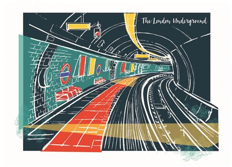 London Underground A3 Art Print By Rocket 68