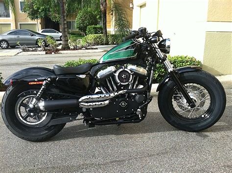 Green Sportster 48 Custom Harley Harley Davidson 48 Harley Davidson