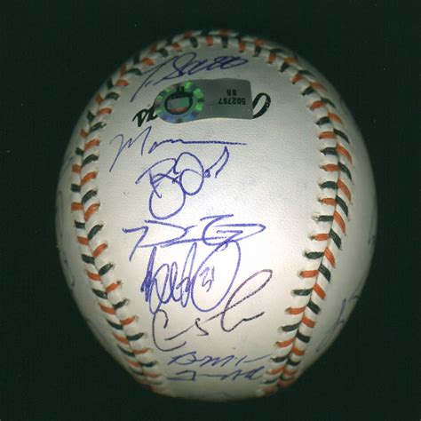 National League All Stars Autographed Signed Baseball With Co Signers