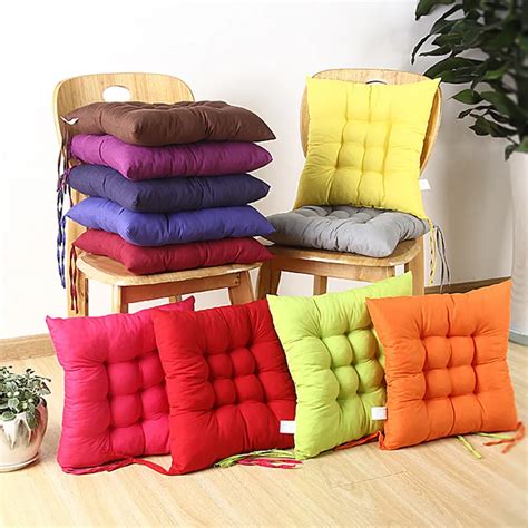 1pcs Office Chair Cushion Multicolor Polyester Winter Warm Thickening Car Dining Chairs Cushions Home Decor 40 