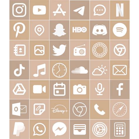 Beige Icons Ios App Icon Design Iphone Photo App Ios App Icon