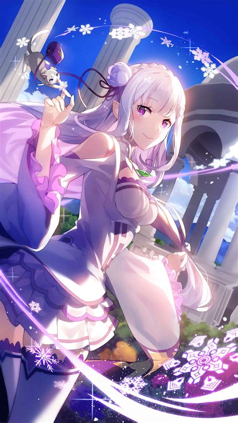 Emilia Rezero Puck Rezero Rezero Kara Hajimeru Isekai Seikatsu