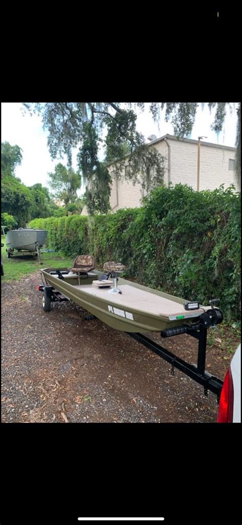 14 Ft Custom Jon Boat W Trailer Bass Boat For Sale In Sanford Fl