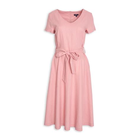 buy daniel hechter pink linen dress online truworths