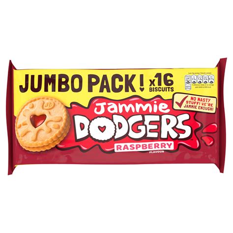 Jammie Dodgers 16 Biscuits Raspberry Flavour 280g Sweet Biscuits Iceland Foods