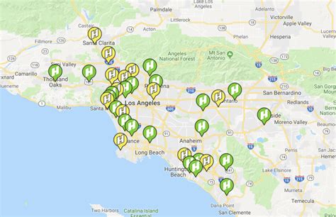 Hydrogen Fueling Stations California Map
