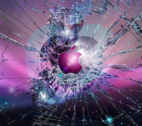 Cracked Apple Logo