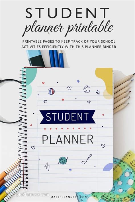 Free Printable Student Planner Keep Track Of School Activities