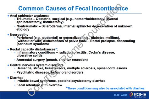 Stool Incontinence In Adults