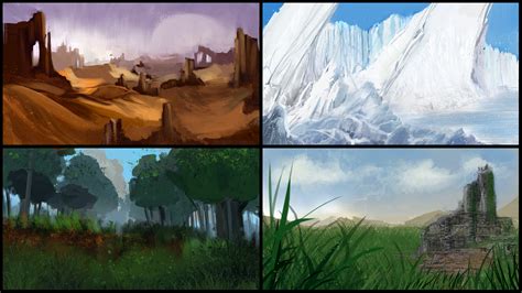 Biomes Sketches By Conceptguy On Deviantart