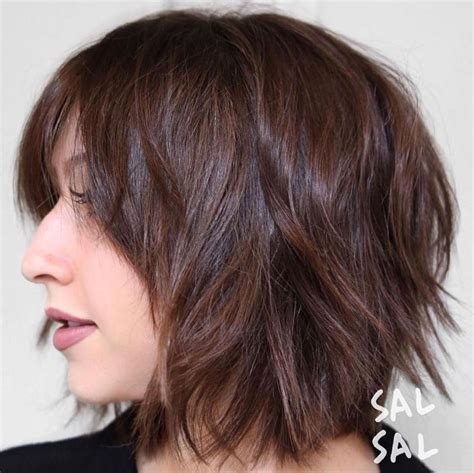 46 Short Shaggy Bob With Bangs Images Galhairs