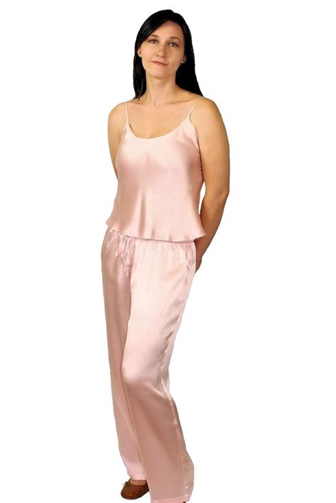 Nyteez Womens Pure Natural 100 Mulberry Silk Pajama Set Summer