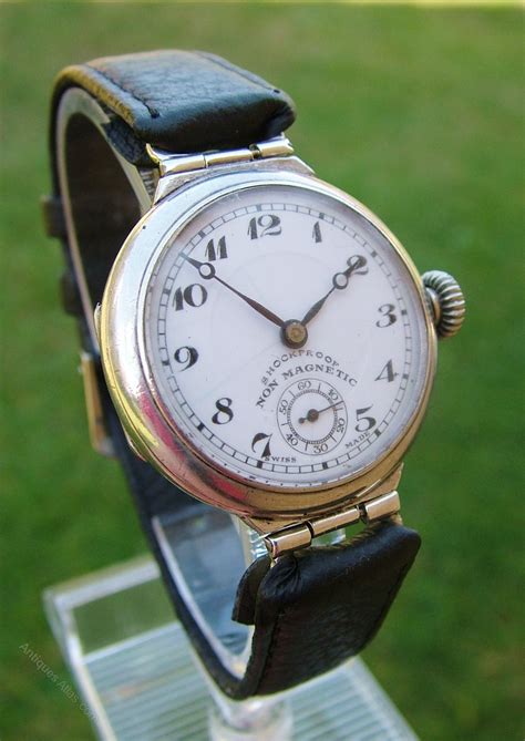 Antiques Atlas A Gents Silver Rotary Wrist Watch 1918