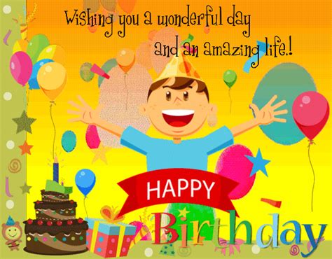 Animated Happy Birthday Images For Kids 💐 — Free Happy Bday Pictures
