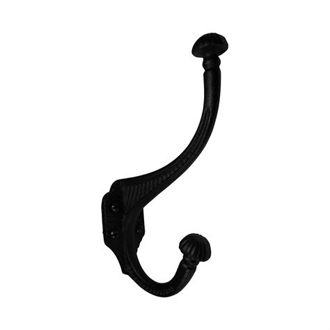 Wrought Iron Double Coat Or Hat Hook 6 12 Inch