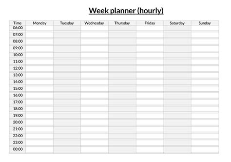 36 Free Hourly Schedule Templates To Be More Productive