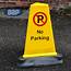 No Parking Heavy Duty Cone Sign  Safety Signs Security Products