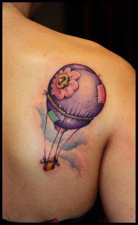 Balloon Tattoos Meanings Designs Pictures And Ideas Balloon Tattoo Hot Air Balloon Tattoo