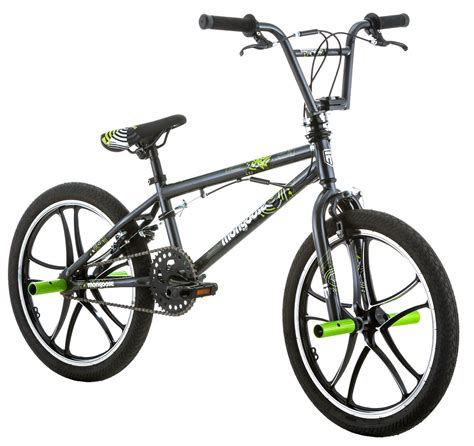 20″ Mongoose Boys Axe Bmx Freestyle Mag Wheel Bike Grey Mongoose Bikes