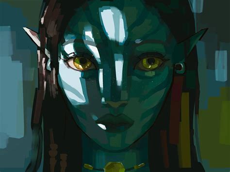 Rough Painting Of Neytiri By Drawingfan0729 On Deviantart