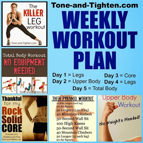 Progress your workouts to enhance your results with 6 great workouts you can do at home. Weekly Workout Plan - The best free Zumba videos to Tone ...