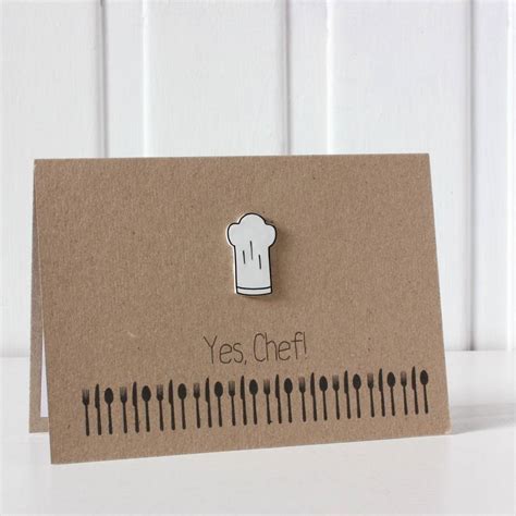 I authorize yes card to charge my credit/debit card immediately for the initial application fee of $29.95 and every (30) days thereafter $19.95 in which i maintain my membership. personalised 'yes, chef!' card by little silverleaf | notonthehighstreet.com