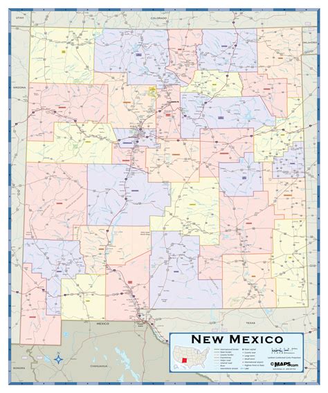 New Mexico County Map A Comprehensive Guide Map Of The Usa