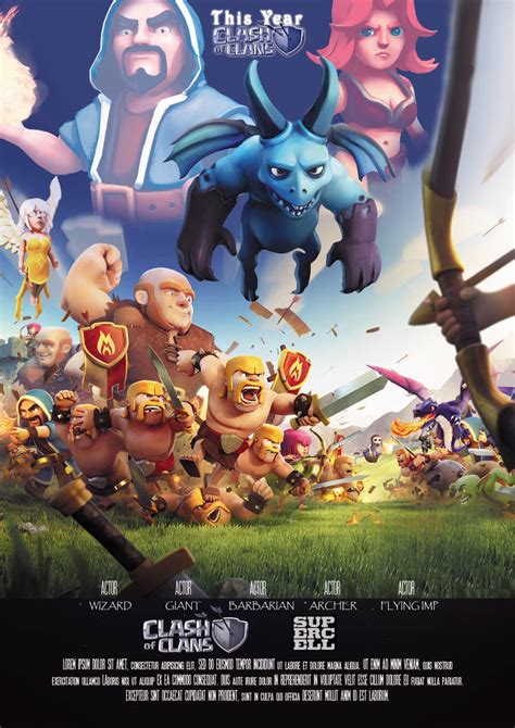 Clash Of Clans Poster By Zerpens On Deviantart
