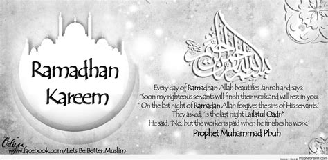 Ramadan Hadith Hadith Picture Prophet Pbuh Peace Be Upon Him