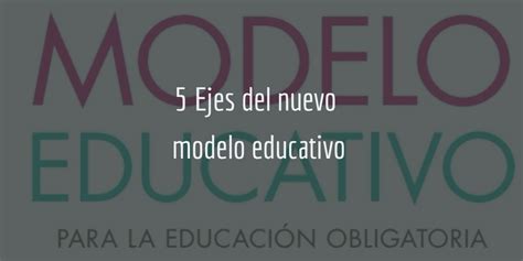 Introducir Imagen Ejes Curriculares Del Nuevo Modelo Educativo