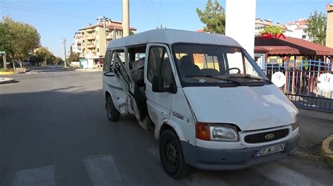 Aksaray da kavşakta minibüsler çarpıştı 5 yaralı Dailymotion Video