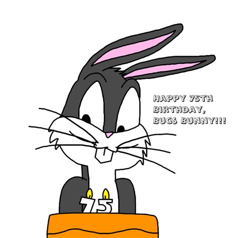 Happy Late 75th Birthday Bugs Bunny By Mega Shonen One 64 On Deviantart