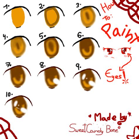 How To Paint Anime Eyes D By Candelforce On Deviantart