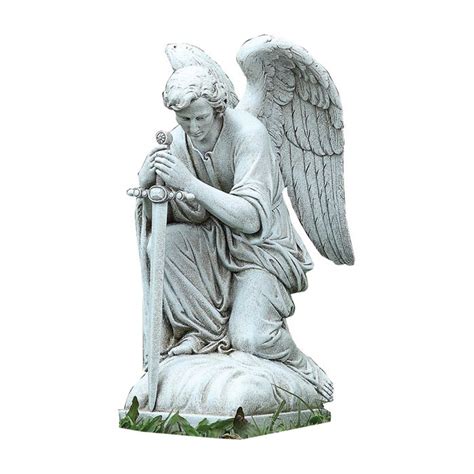 Kneeling Angel Outdoor Garden Statue Leaflet Missal