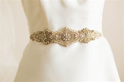 Gold Wedding Belts And Sashes Clara Gold
