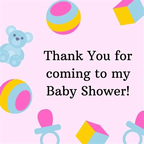 Baby Shower Thank You Wording
